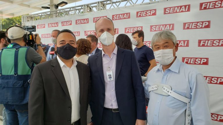 Vereador Edgard Sasaki na Inauguração do novo SENAI